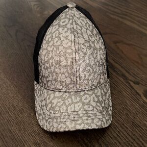 C.C Leopard Print Trucker Hat - Black and Gray